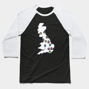 Metro and Light Rail of Britain (Geographic) Baseball T-Shirt